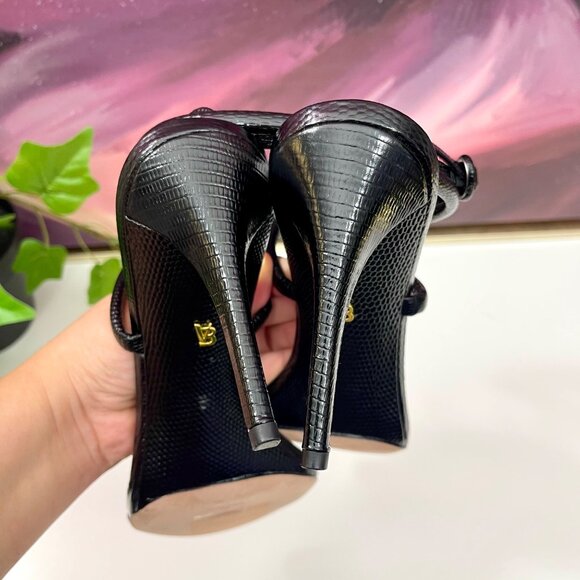 VERONICA BEARD Marceline Leather Strappy Sandals in Black Size 8 - Picture 11 of 15